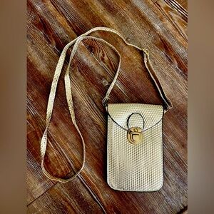 Metallic Gold Mini Crossbody Bag